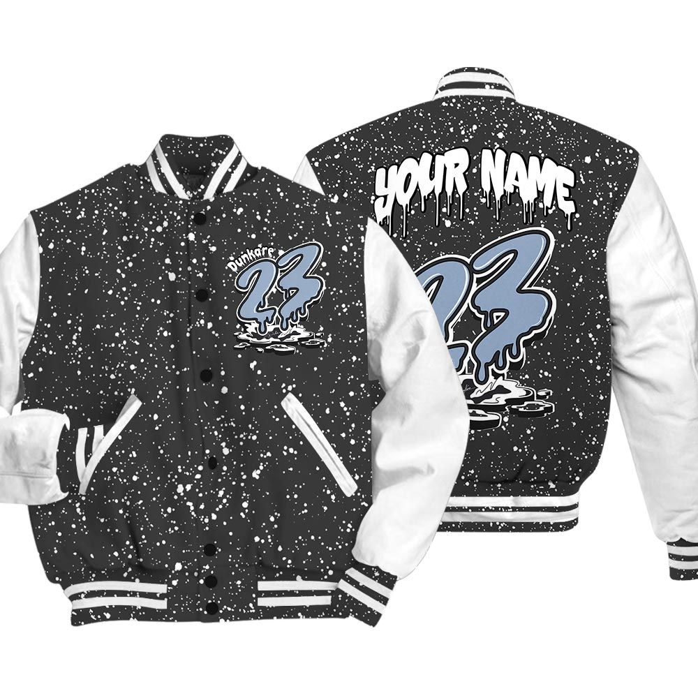 Varsity Jacket To Match Varsity Custom Name 23 Drip, Reverse Oreo 6s Baseball - To Match Sneaker Reverse Oreo 6s Graphic Tee 1904 HDT
