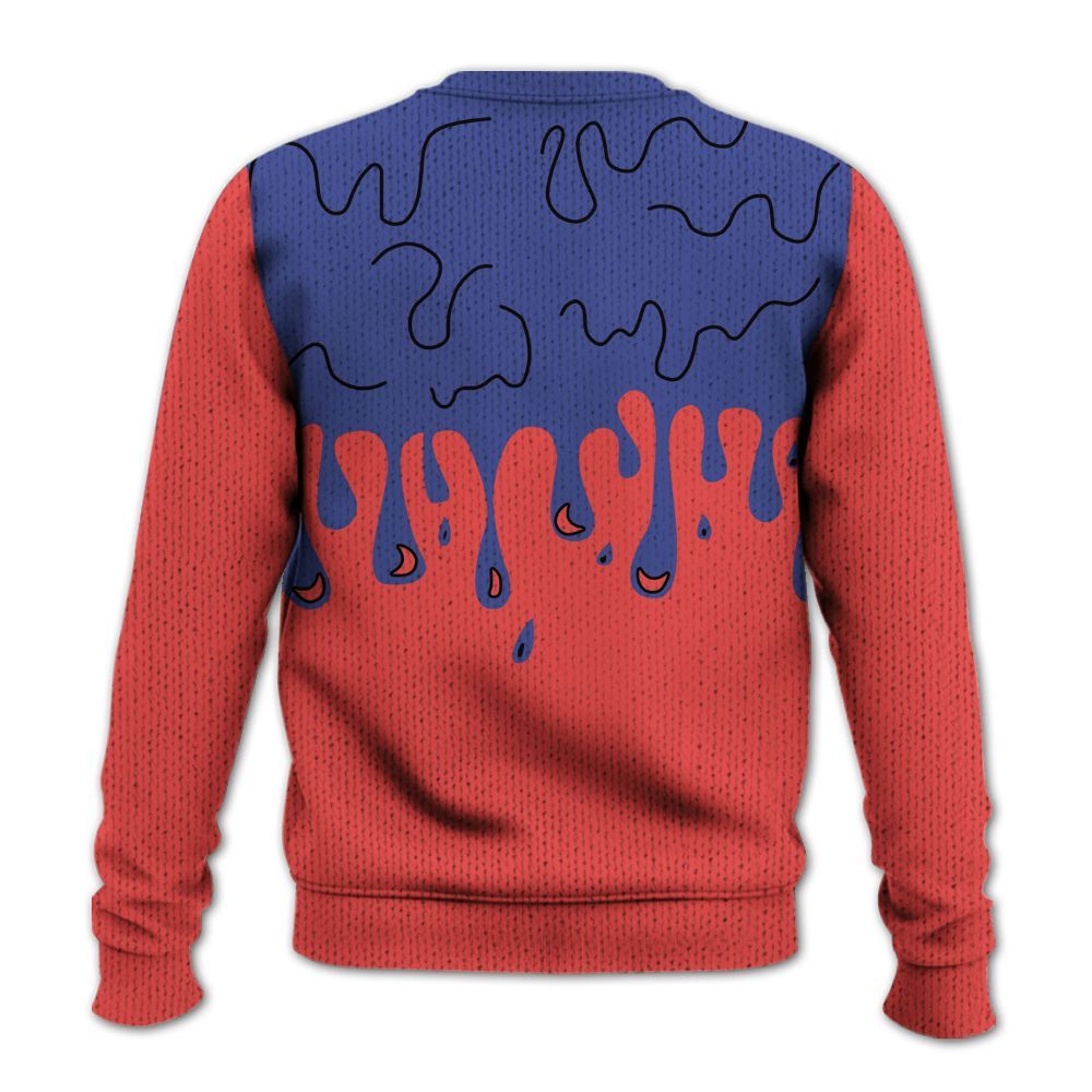 Knitted Sweater To Match KD 4 Nerf - Snake Trust No One Drip