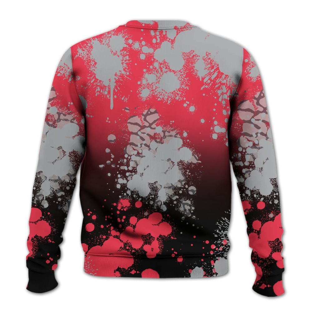 Sweatshirt To Match Black Cement 3s - God Blessed Ink Drip All Over Print