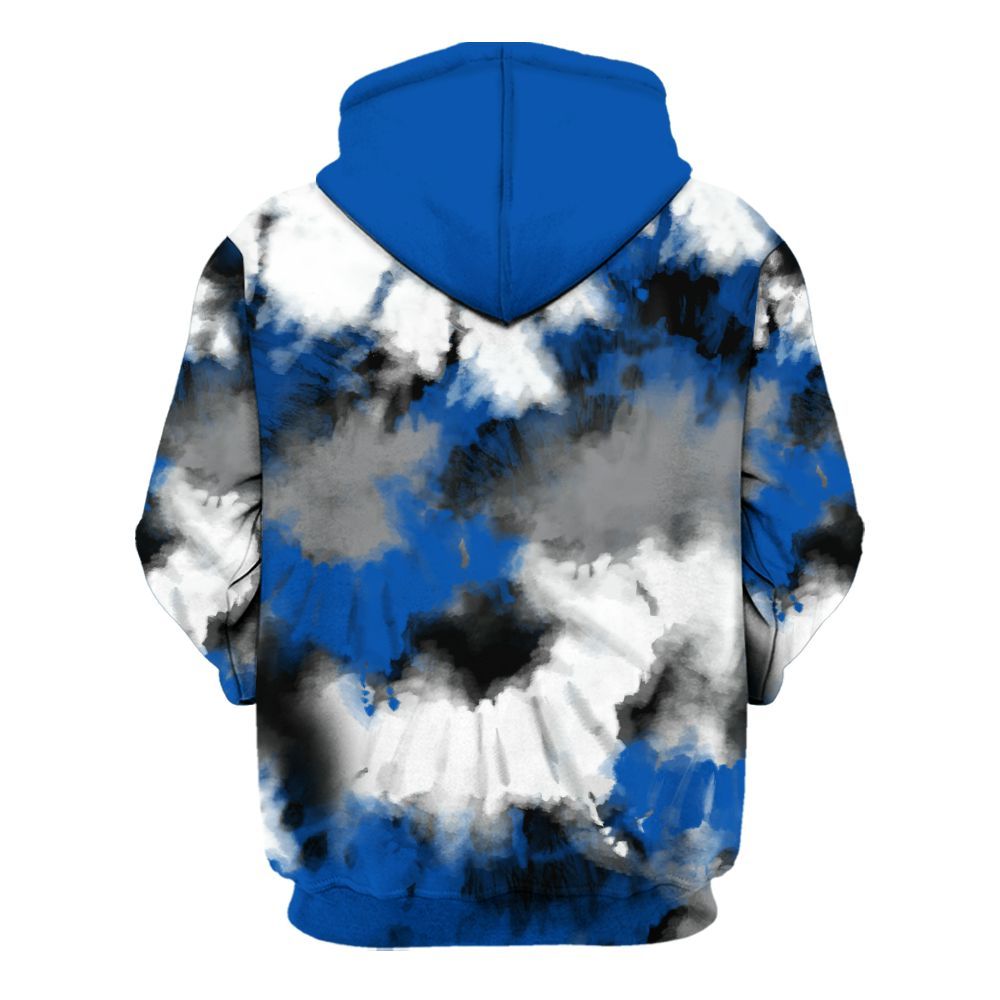 Hoodie To Match Racer Blue 5s - Tie Dye FK Around Find Out All Over Print