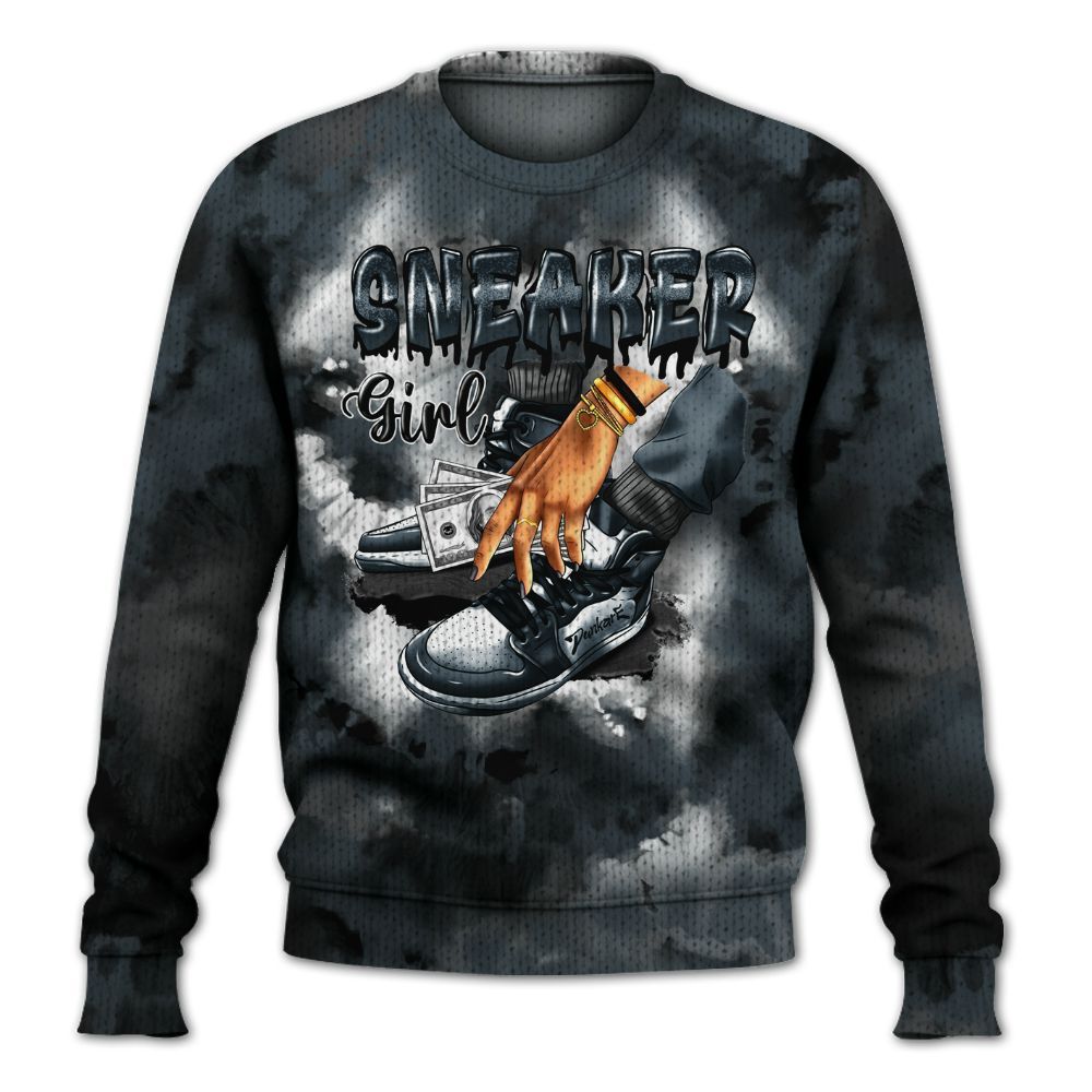 Knitted Sweater To Match Air Max Sunder Gore Tex Black - SNEAKER Girl Money Drip Tie Dye