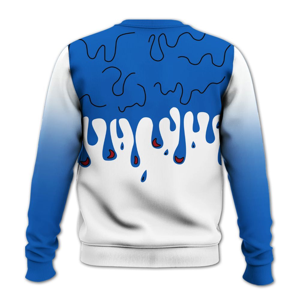 Sweatshirt To Match Kobe 6 Game Royal - Snake Trust No One Drip All Over Print