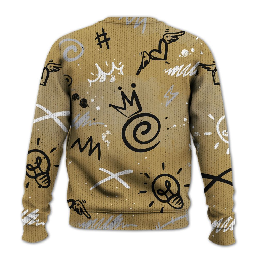 Knitted Sweater To Match Kobe 4 Gold Medal - Drip Been Di2ferent