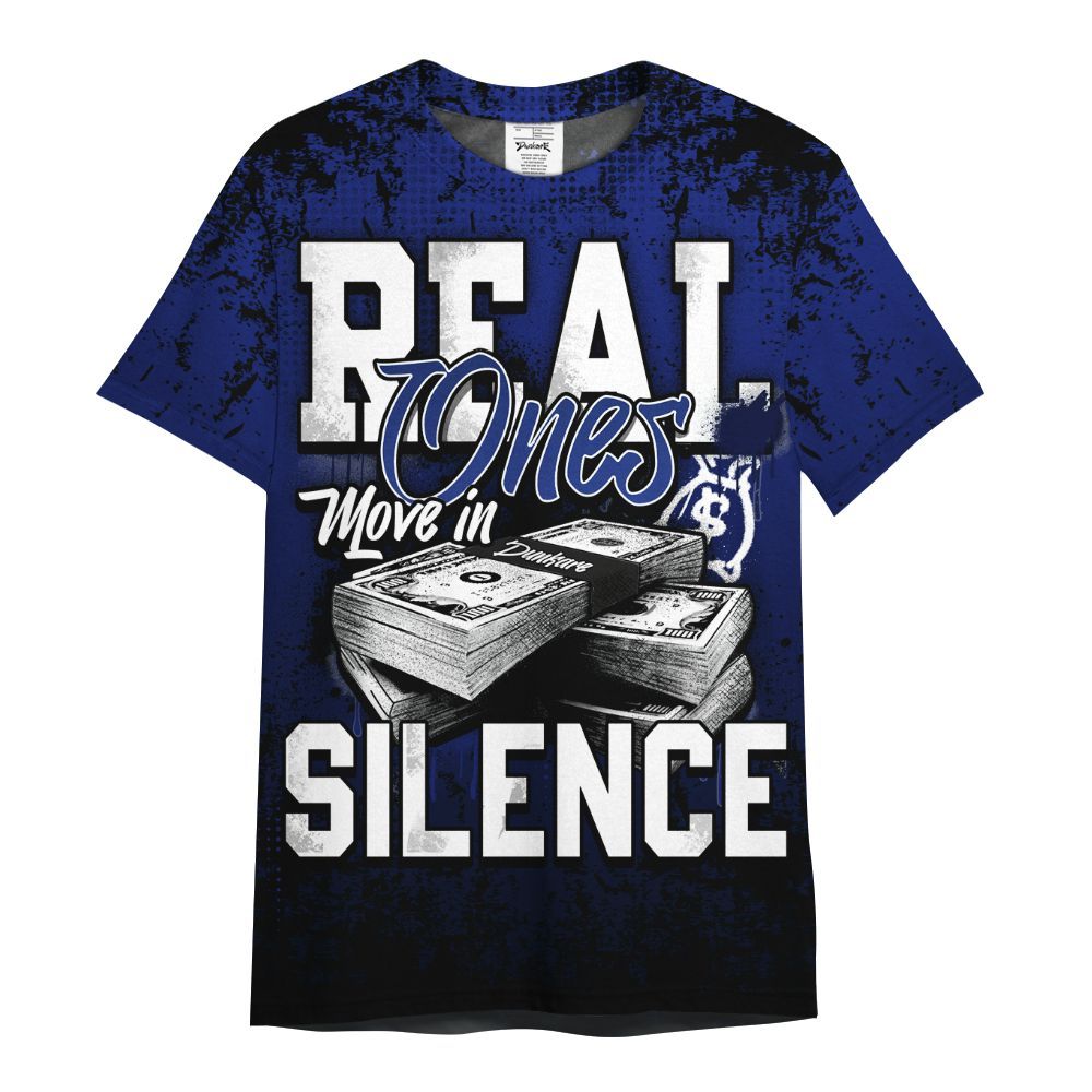 Shirt To Match Air Max Plus Black Racer Blue - Move In Silence Money Street Retro All Over Print