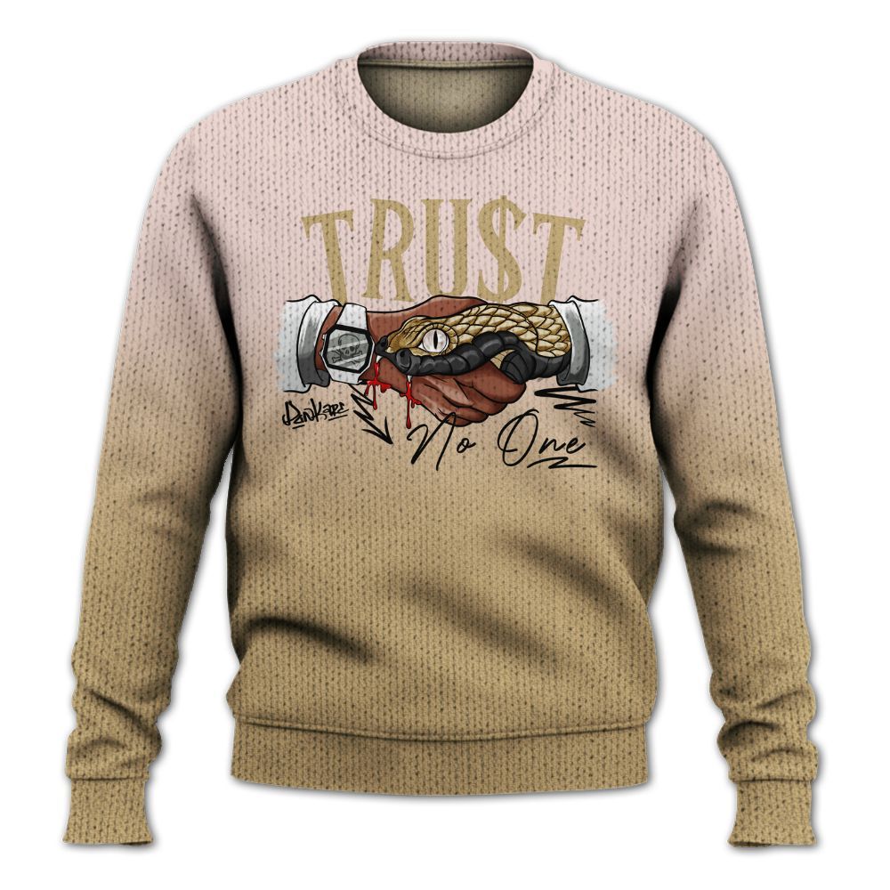 Knitted Sweater To Match Low Linen 2025 1s - Snake Trust No One Drip