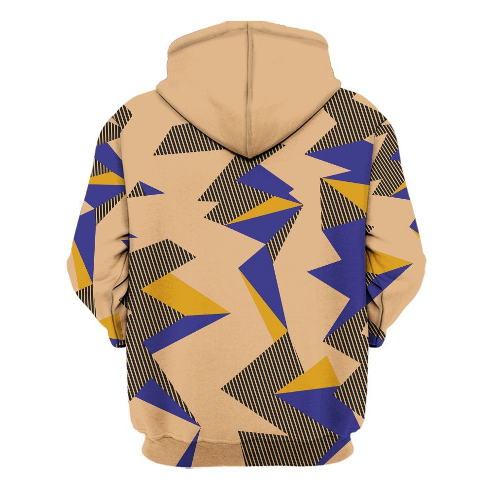 Hoodie To Match SE Afrobeats 7s - Geometric Camouflage Pattern All Over Print