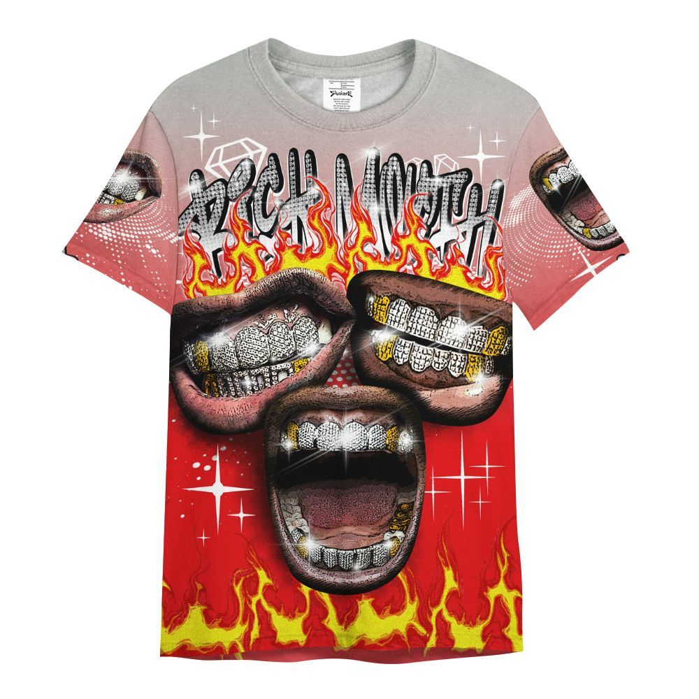 Shirt To Match Air Max 1 86 Cosmic Clay - Rich Mouth Fire Rap Retro 90s All Over Print