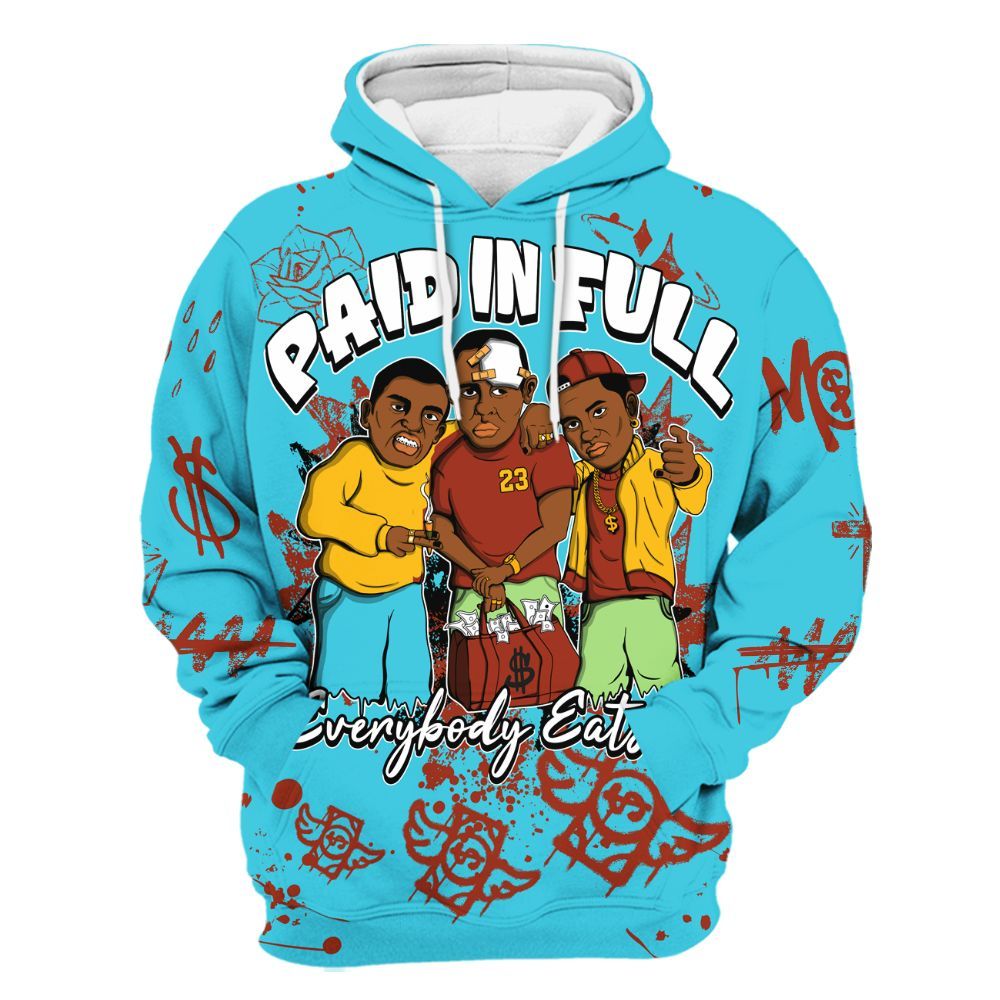 Hoodie To Match SB Dunk Di'Orr Greenwood - Everybody Paid In Full Crayon All Over Print