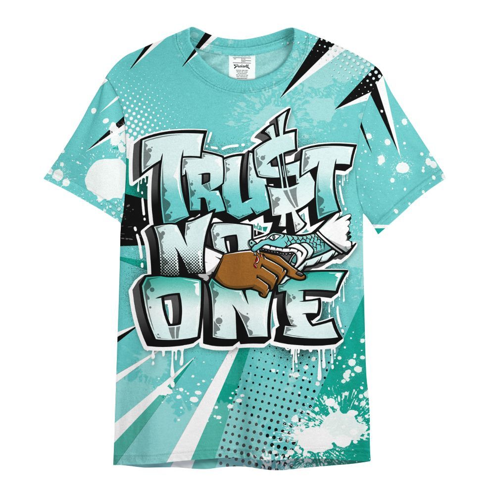 Shirt To Match KD 4 Easter Mint Candy - Trust No One Dripping All Over Print