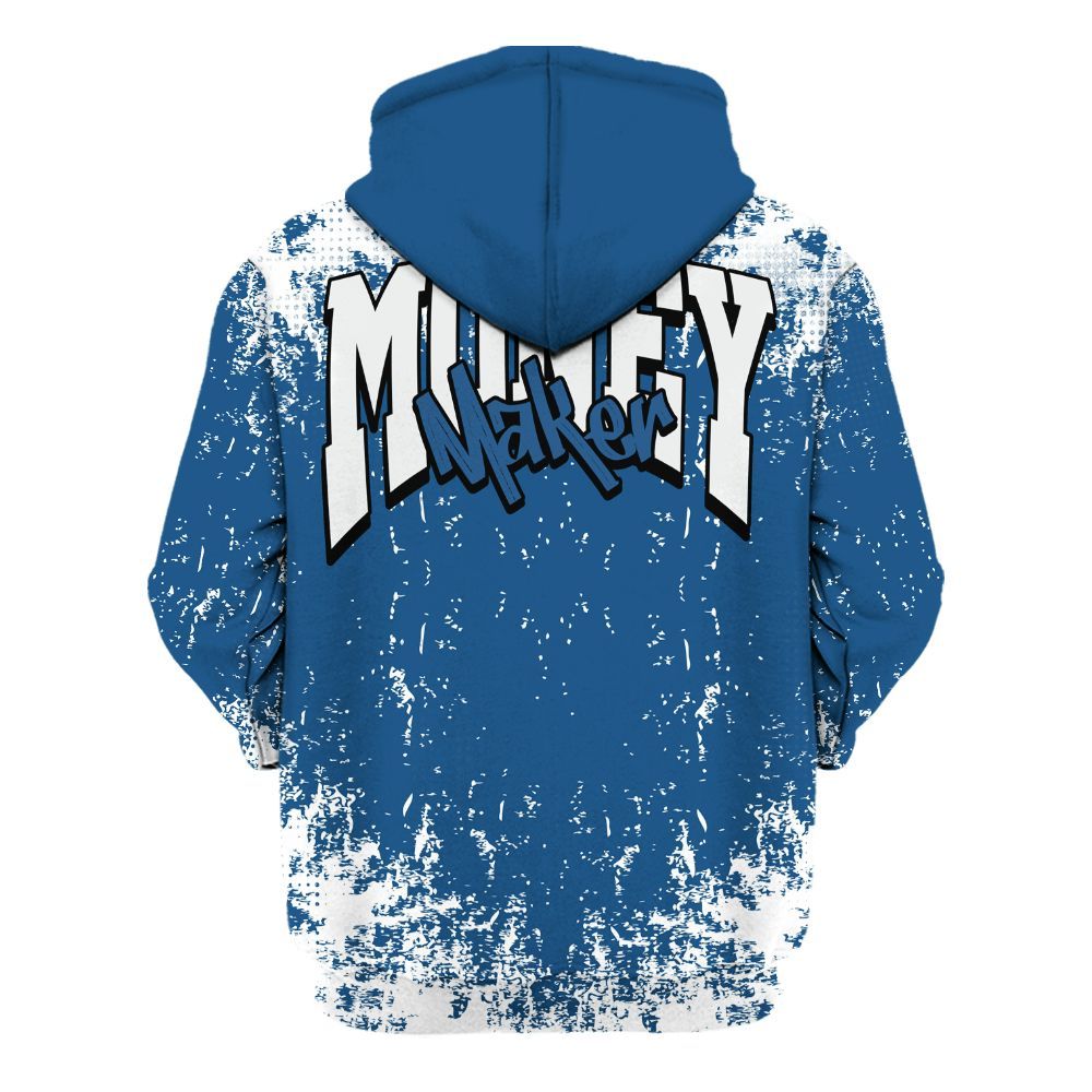 Hoodie To Match Wizards 3s - Move In Silence Money Street Retro All Over Print