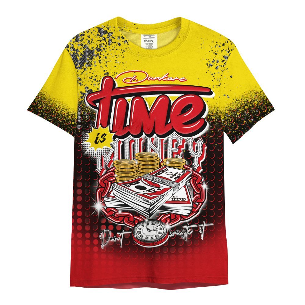 Shirt To Match Ferrari 14s - Halftone Time Is Money All Over Print
