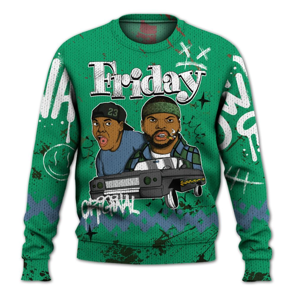 Sweater To Match Foamposite Pro Pine Green 2025 - Friday Sneaker Crayon Graphic