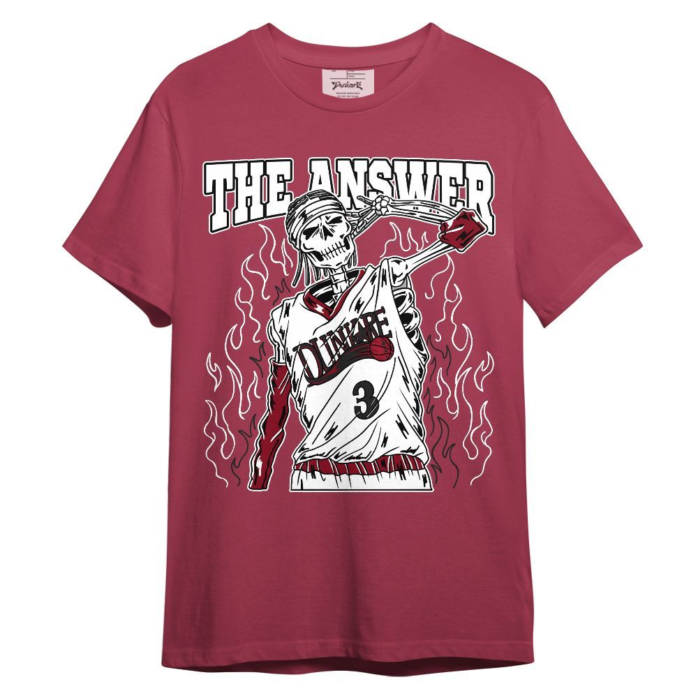 Shirt To Match High OG Black Toe Reimagined 1s - Allen The Answer Skeleton Unisex Shirt