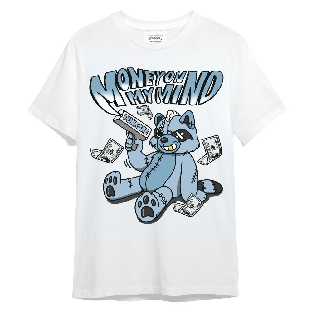 Shirt To Match Mid Ice Blue 1s - Money On My Mind Raccoon Unisex Shirt