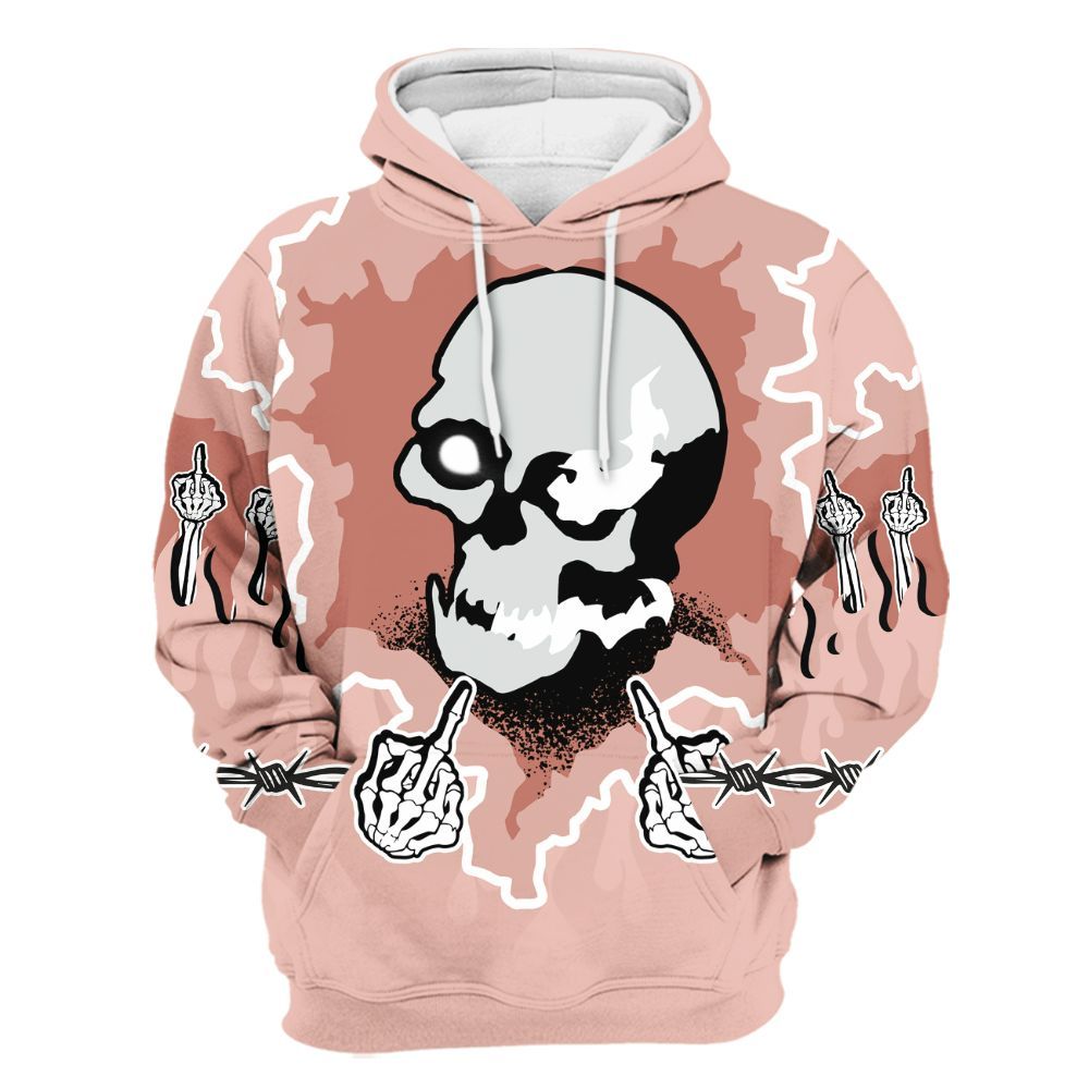 Hoodie To Match Dunk Low Pink Velvet - F Around Find Out Graphic Trapped All Over Print