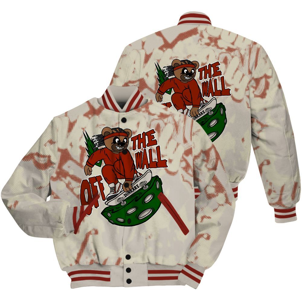 Varsity Jacket To Match El Grito 5s Shirt - Quirky Bear Street All Over Print