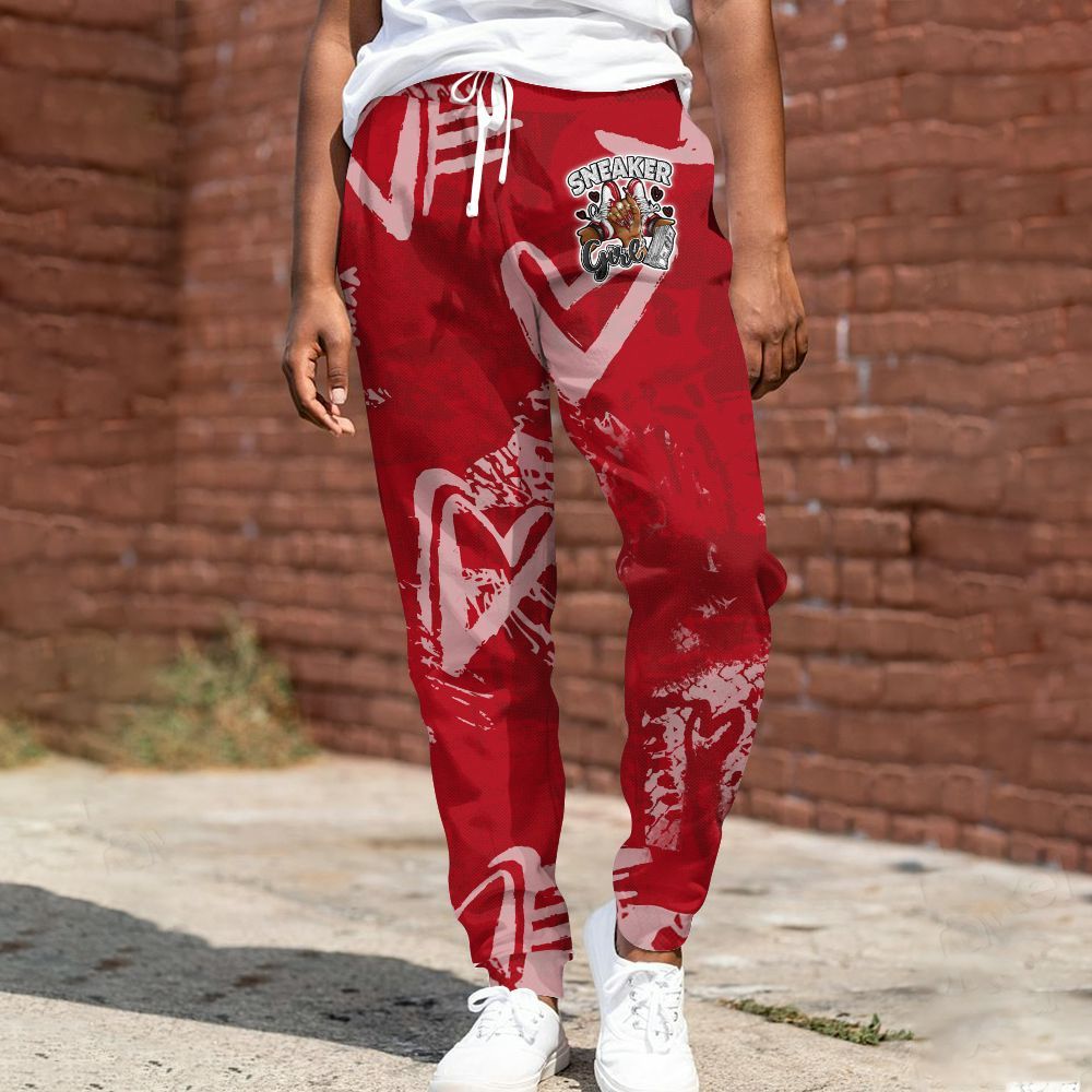Sweatpant To Match Bred Velvet 11s - Sneakerz Girlz All Over Print
