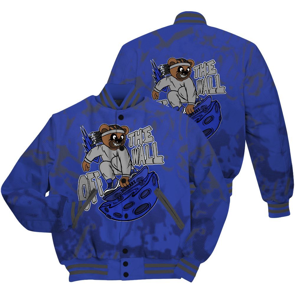 Varsity Jacket To Match Air Max Plus Black Racer Blue Shirt - Quirky Bear Street All Over Print