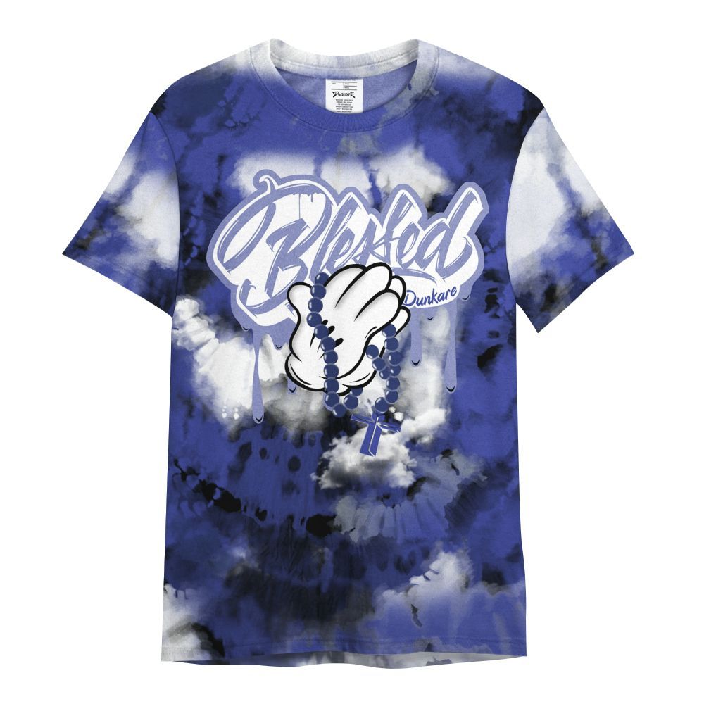 Shirt To Match Shox TL Royal - God Blessed Tie Dye All Over Print