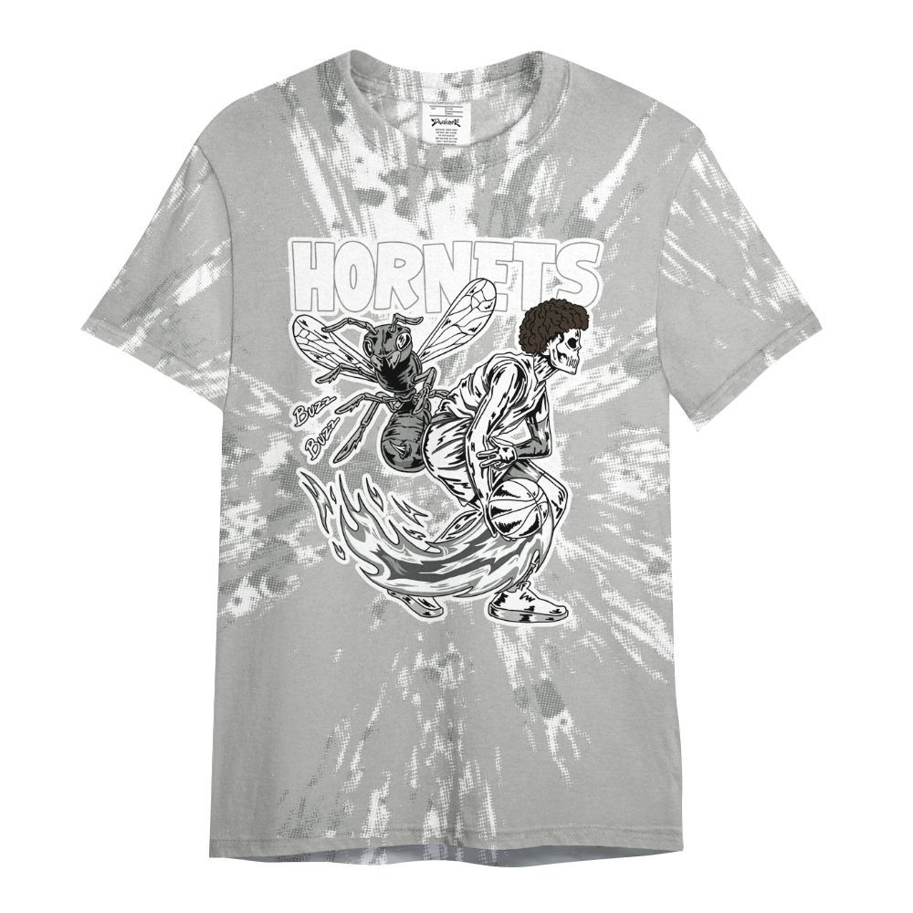 Shirt To Match Retro Wet Cement 4s - Hornets Skeleton Luxury All Over Print