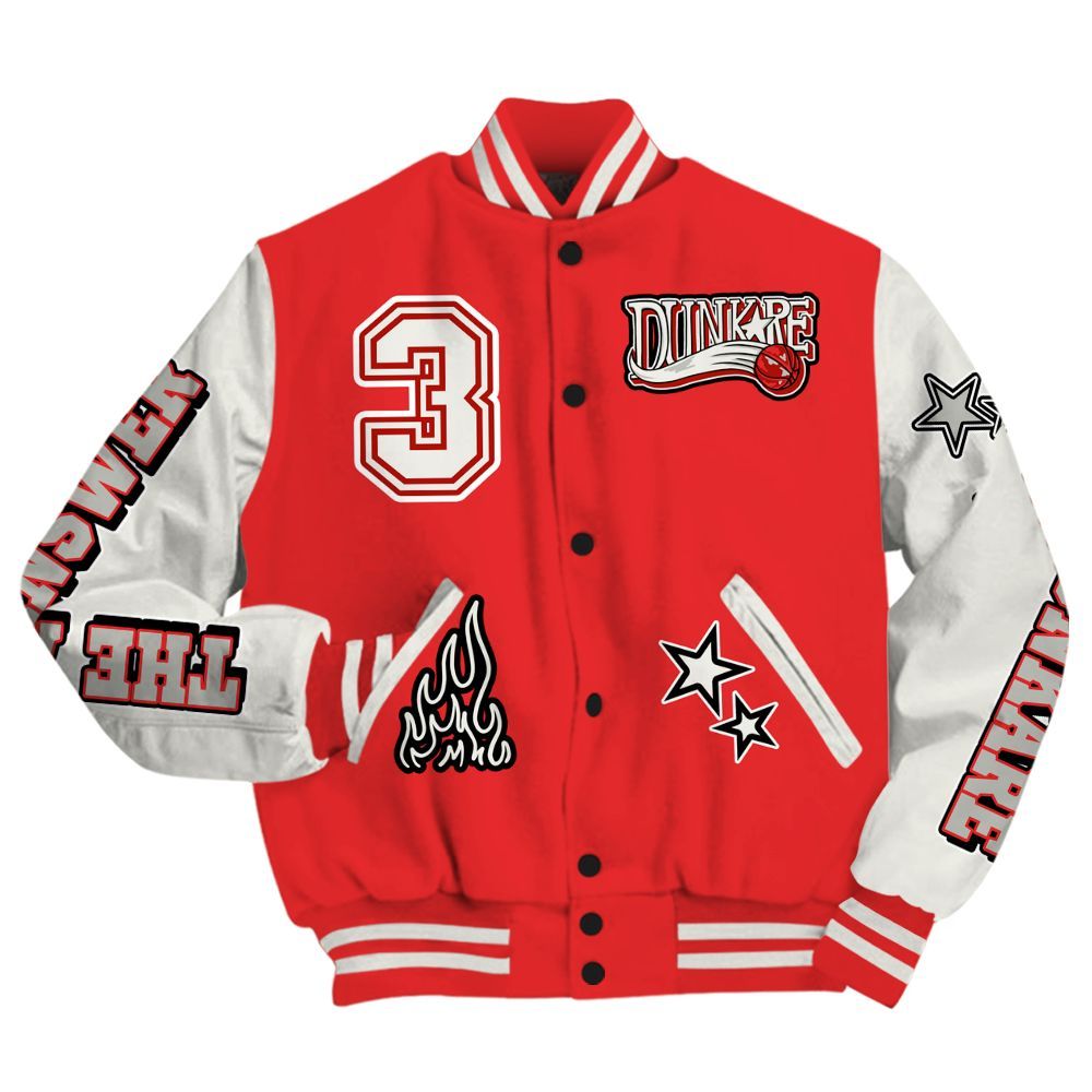 Varsity Jacket To Match Air Max 1 Jacquemus Red - Allen Answer Skeleton All Over Print