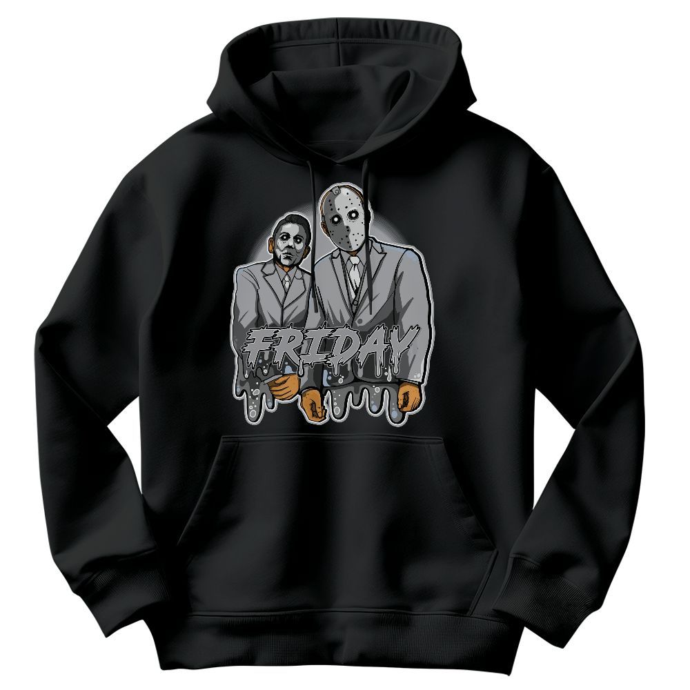 Sweatshirt To Match Low OG Wolf Grey 1s - Friday Halloween Graphic Graphic
