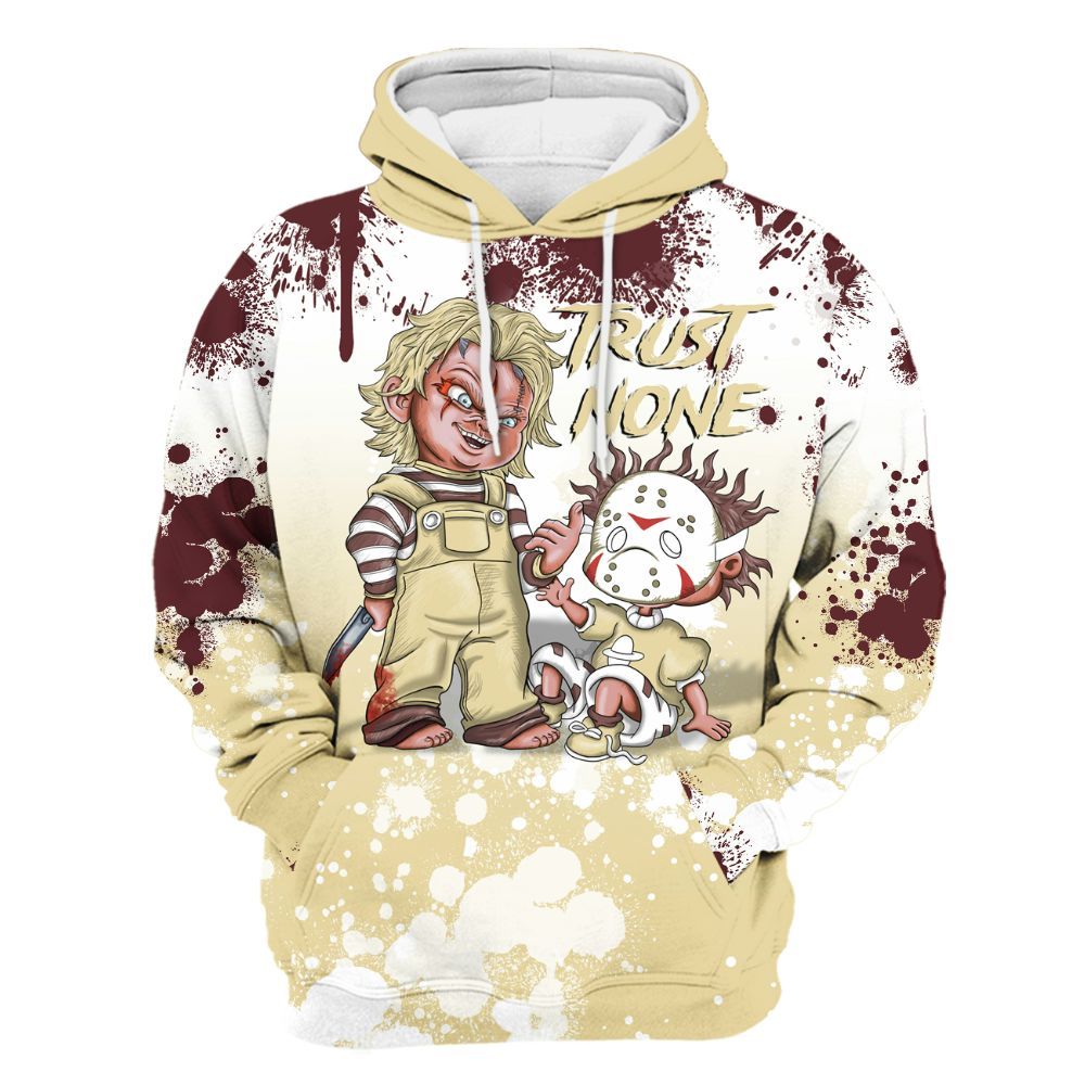Hoodie To Match Women Phantom 12s - Trust No One Scary All Over Print