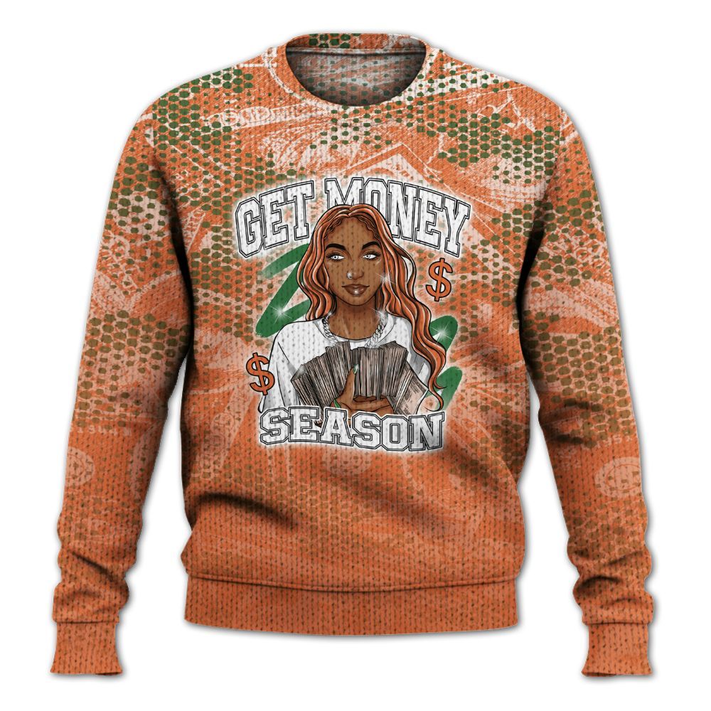 Knitted Sweater To Match Low Miami 5s - Get Moneys Season Banknote