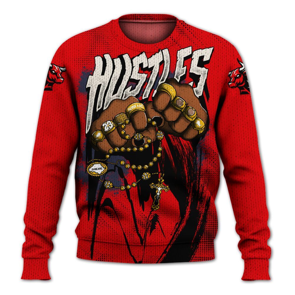 Knitted Sweater To Match Low OG Howard University 1s - Hustle Make Money