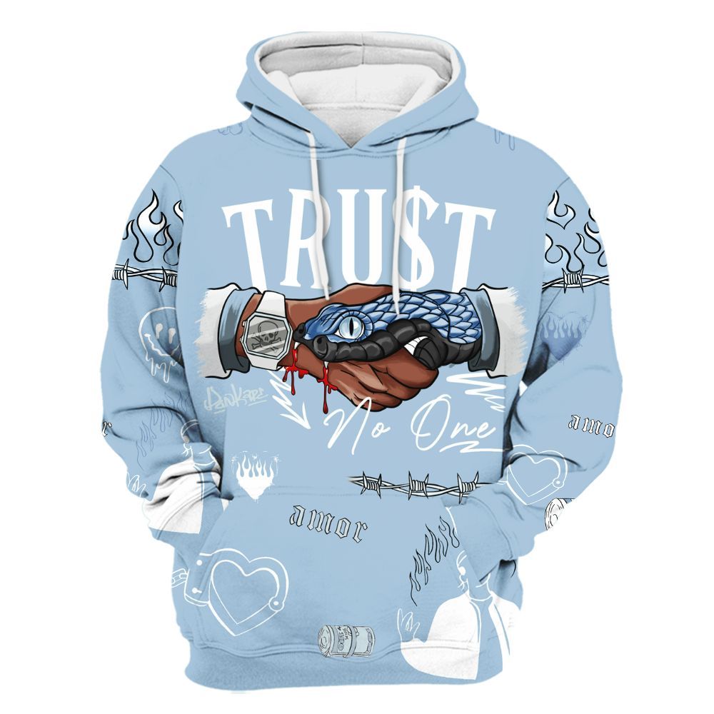 Hoodie To Match Forget Me Not 4s - Snake Trust No One All Over Print