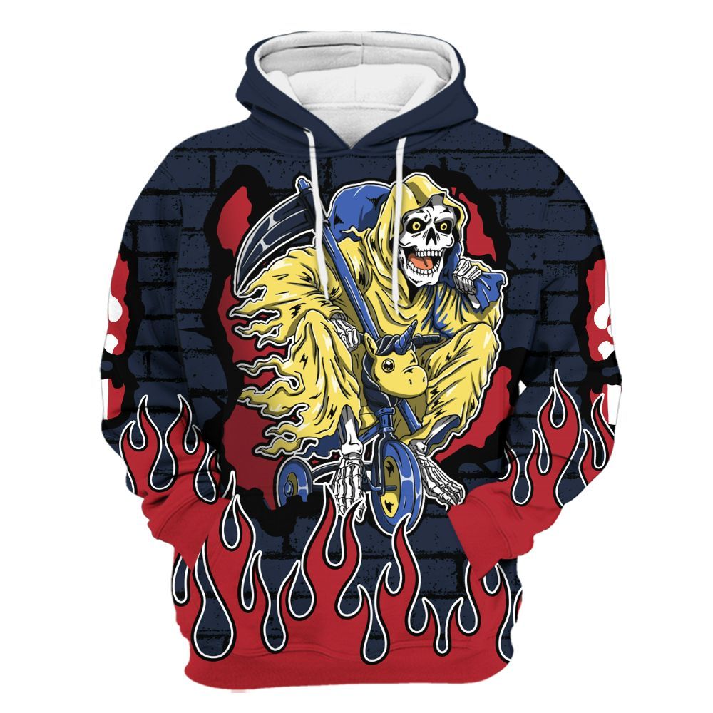 Hoodie To Match Dunk Low COJP What The 2024 - Self Make Skeleton Crashed All Over Print