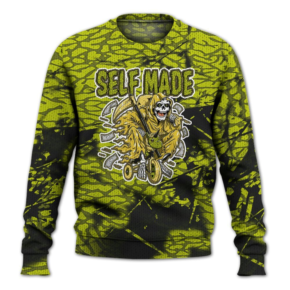 Knitted Sweater To Match Dunk Low QS Halloween Skull - Self Make Skeleton Profound