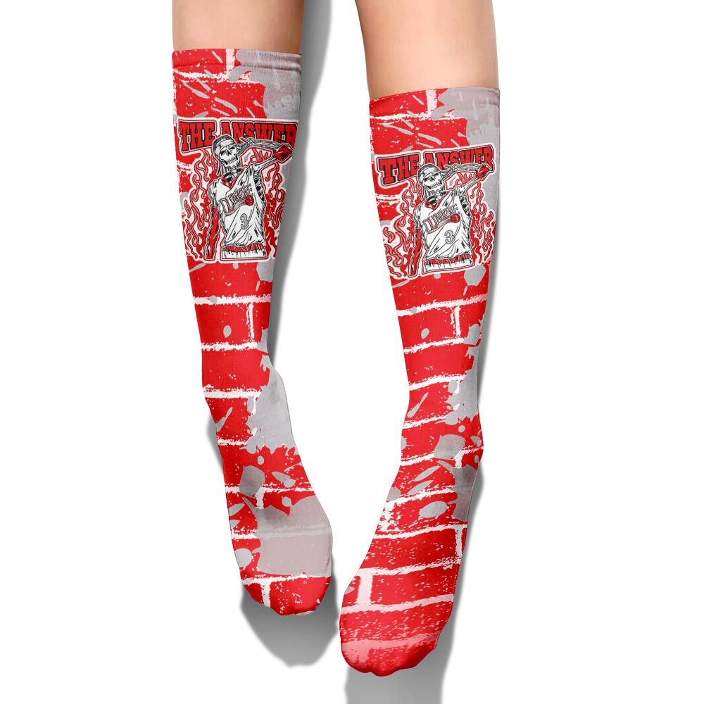 Sock To Match Air Max 1 Low Poly - Allen Answer Skeleton Brick