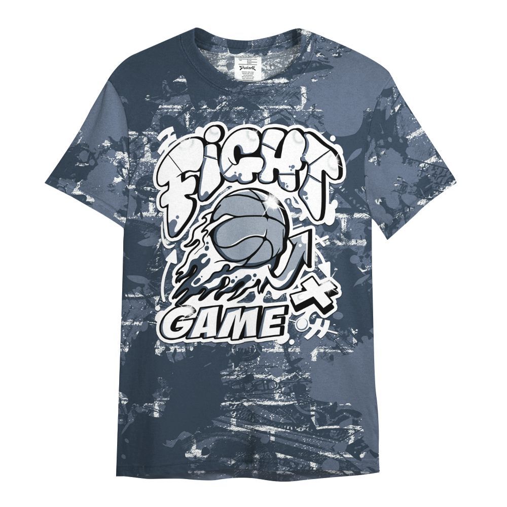 Shirt To Match Low Diffused Blue 11s - Fighter Games Graphic Street Art All Over Print