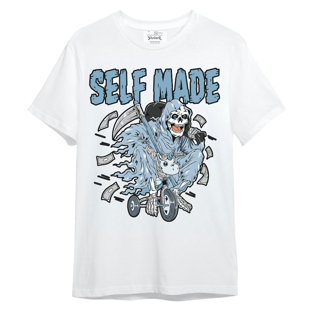 Shirt To Match Mid Ice Blue 1s - Self Make Skeleton Unisex Shirt