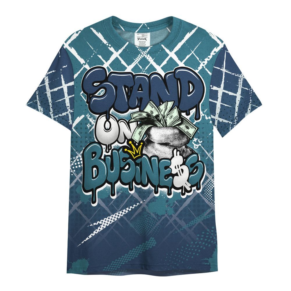 Shirt To Match Air Foamposite Kazuya Mishima - Halftone Stand Business Dripping All Over Print