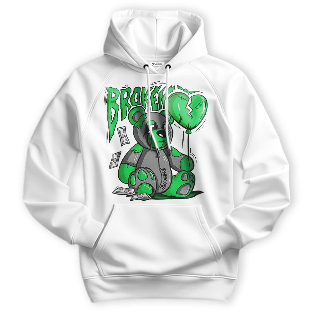 Sweatshirt To Match Hoodie Broken Bear, Lucky Green 5s Hoodie To Match Sneaker 2304 NCMD