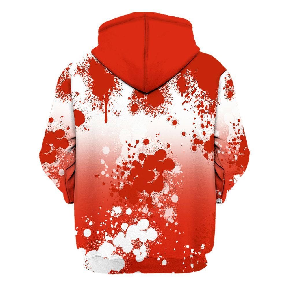 Hoodie To Match Retro Cherry 11s - God Blessed Ink Drip All Over Print
