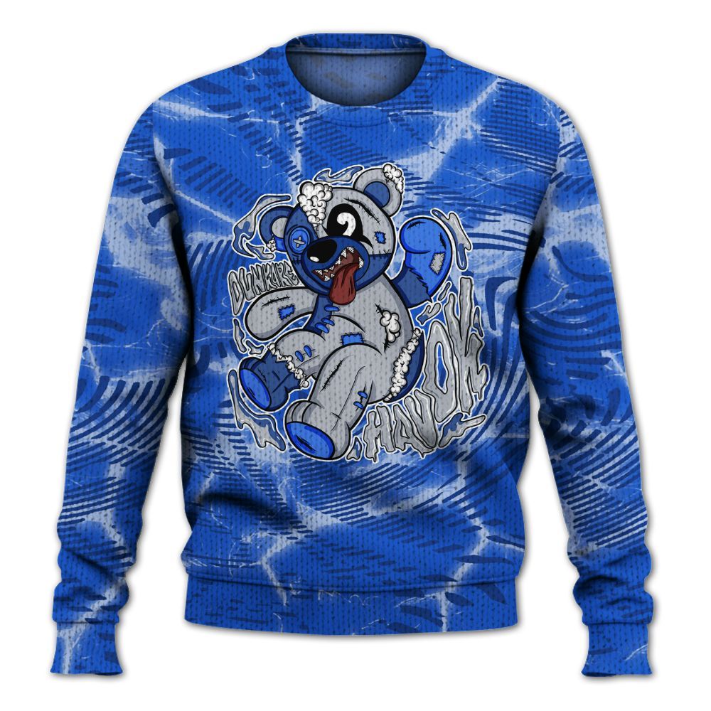 Knitted Sweater To Match Air Foamposite One Royal - Havok Bear