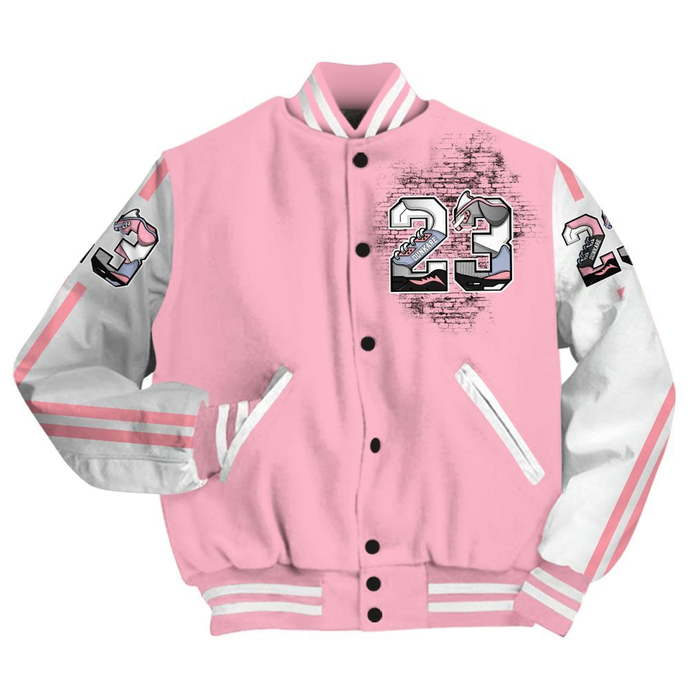 Varsity Jacket To Match Retro 35th Anniversary 5s - Custom Name Number 23 5s All Over Print