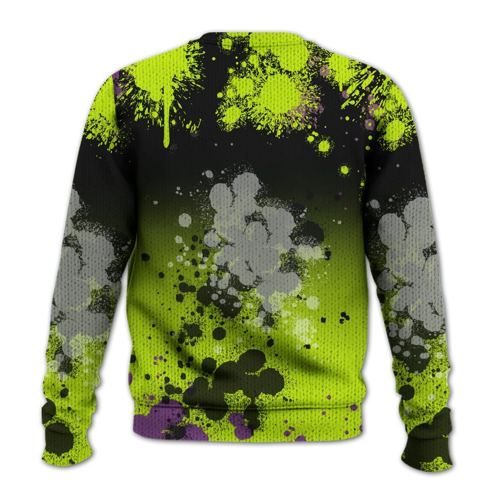 Sweater To Match GS Black Barely Volt 11s - God Blessed Ink Drip Graphic