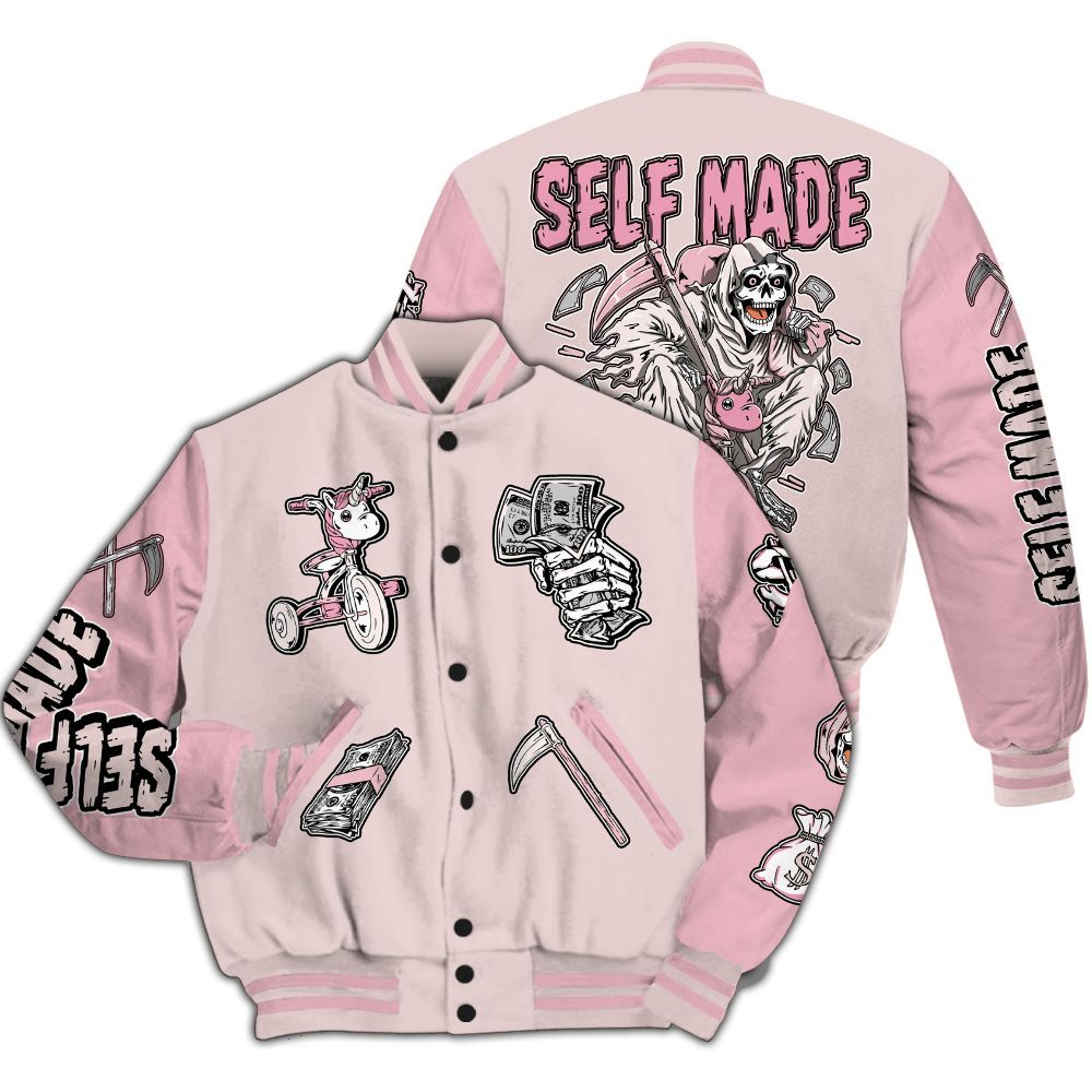 Varsity Jacket To Match Dunk Low KD 17 Aunt Pearl - Self Make Skeleton All Over Print