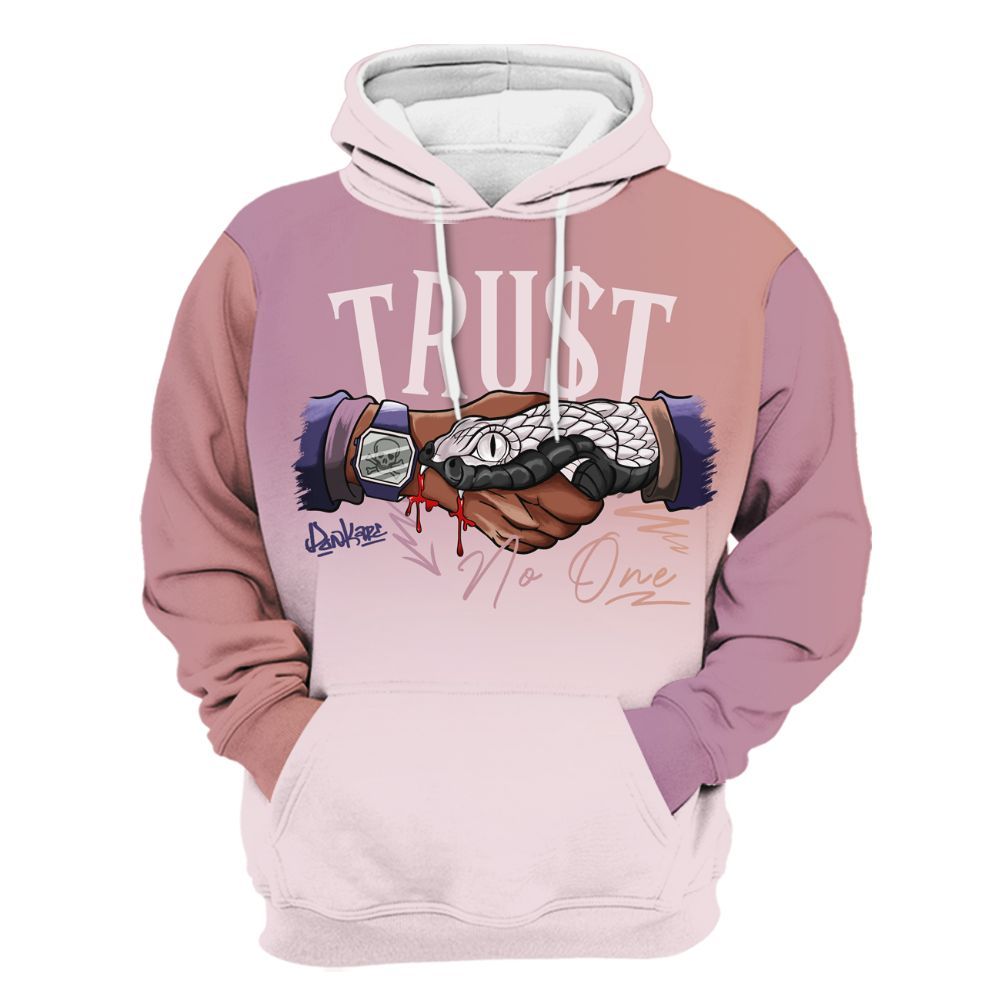 Hoodie To Match Book Sunrise 1s - Snake Trust No One Drip All Over Print