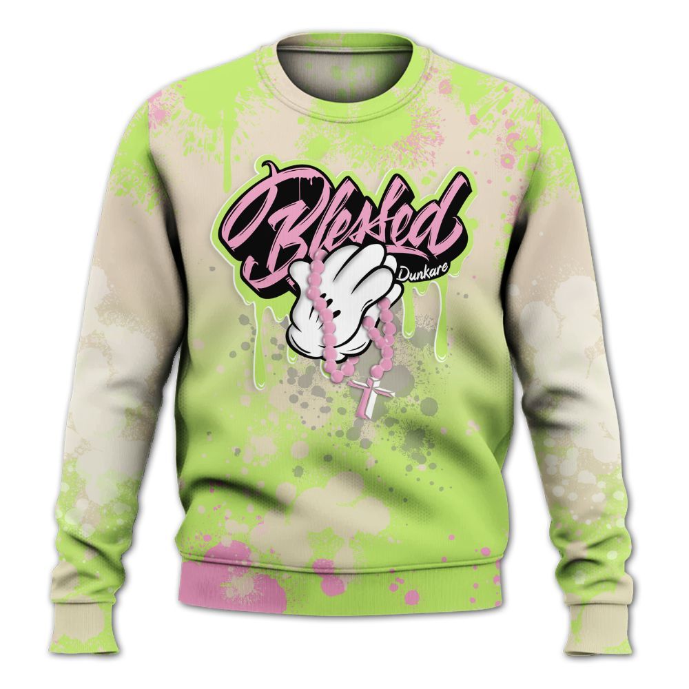 Sweatshirt To Match Jack Black Night Silver - God Blessed Ink Drip All Over Print