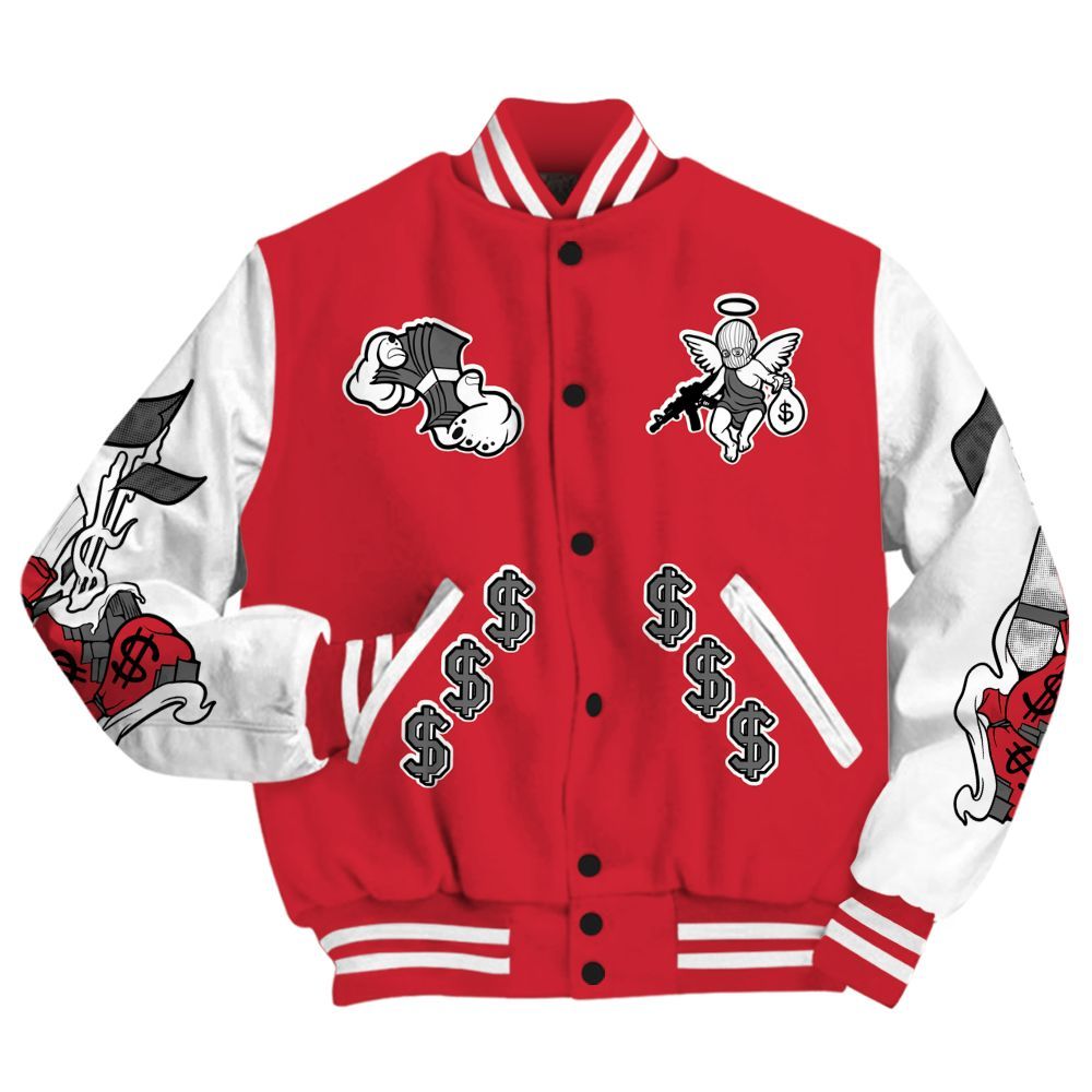 Varsity Jacket To Match Bunny 2025 8s - Ones Move In Silence Graphic All Over Print