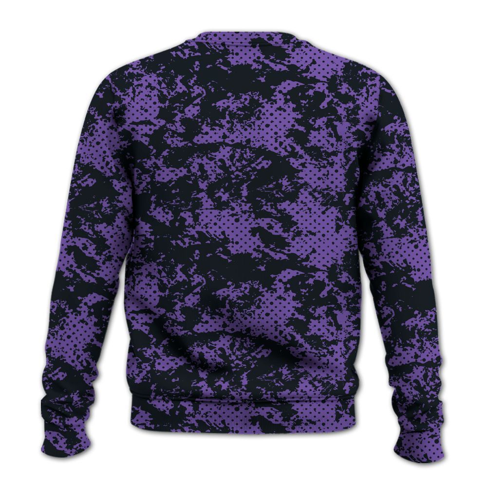 Sweatshirt To Match Canyon Purple 4s - Show Me The Money Retro All Over Print