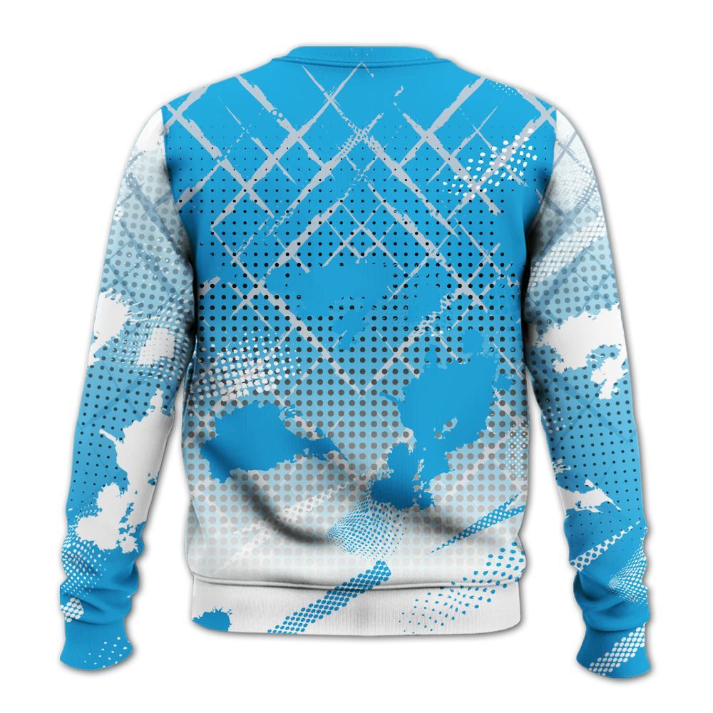 Sweatshirt To Match University Blue Low 2026 11s - Halftone Stand Business Dripping All Over Print