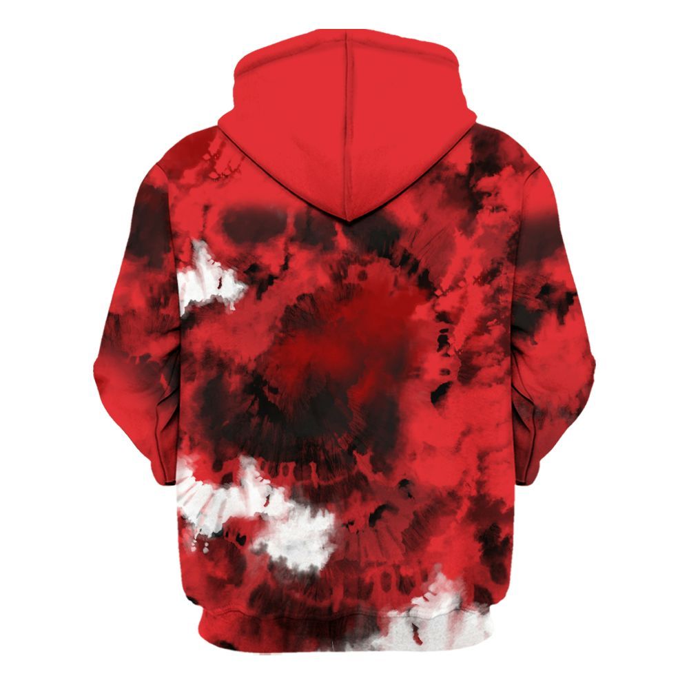 Hoodie To Match Chile Red 9s - SNEAKER Girl Money Drip Tie Dye All Over Print