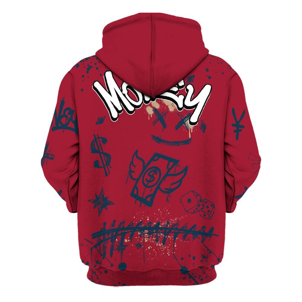 Hoodie To Match Mid Multi Color 2022 1s - Everybody Paid In Full Crayon All Over Print