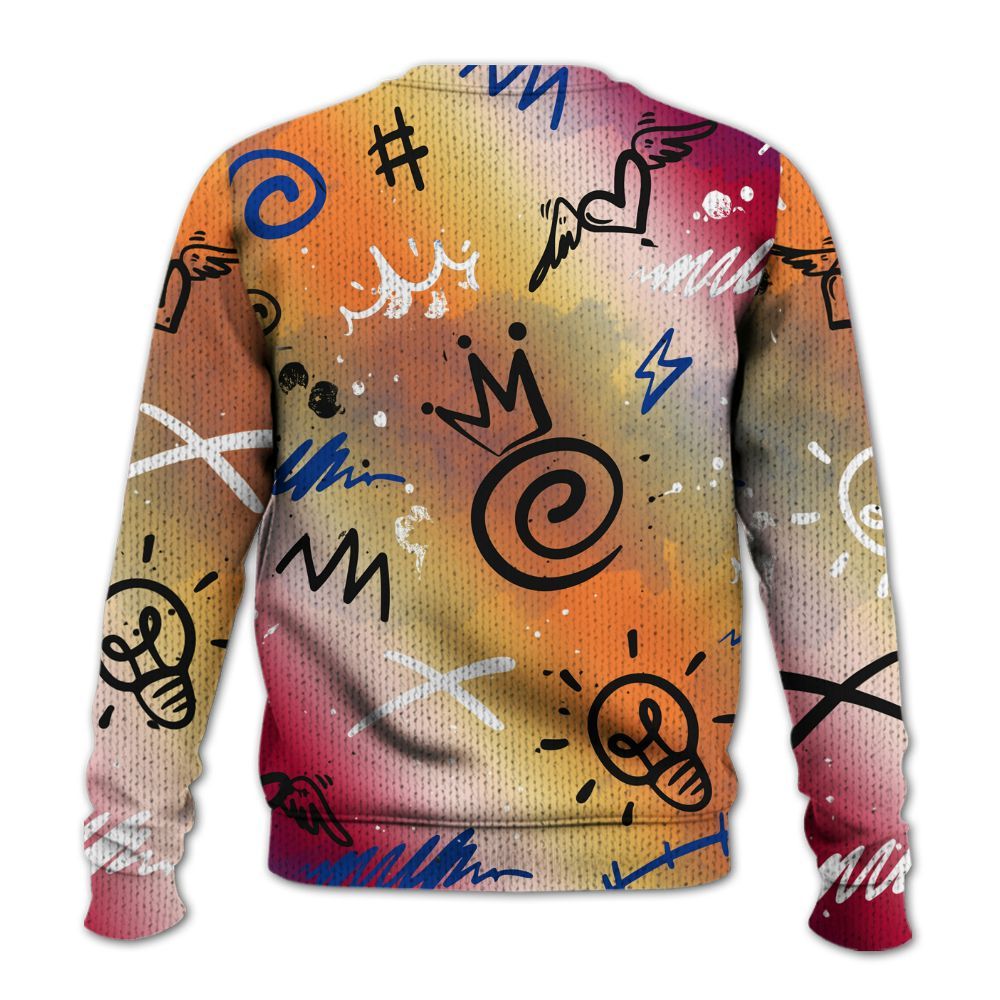 Knitted Sweater To Match Air Griffey Max Los Angeles 1s - Drip Been Di2ferent